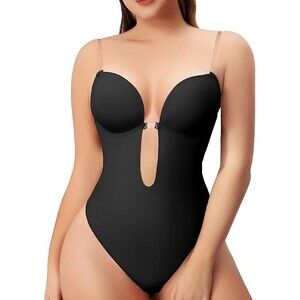 Women Shapewear Backless Body Bra Shaper Womens Plus Size Plunge Invishaper Low